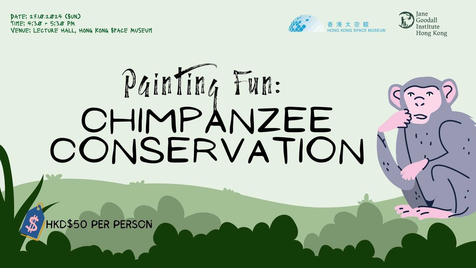 Painting Fun: Chimpanzee Conservation